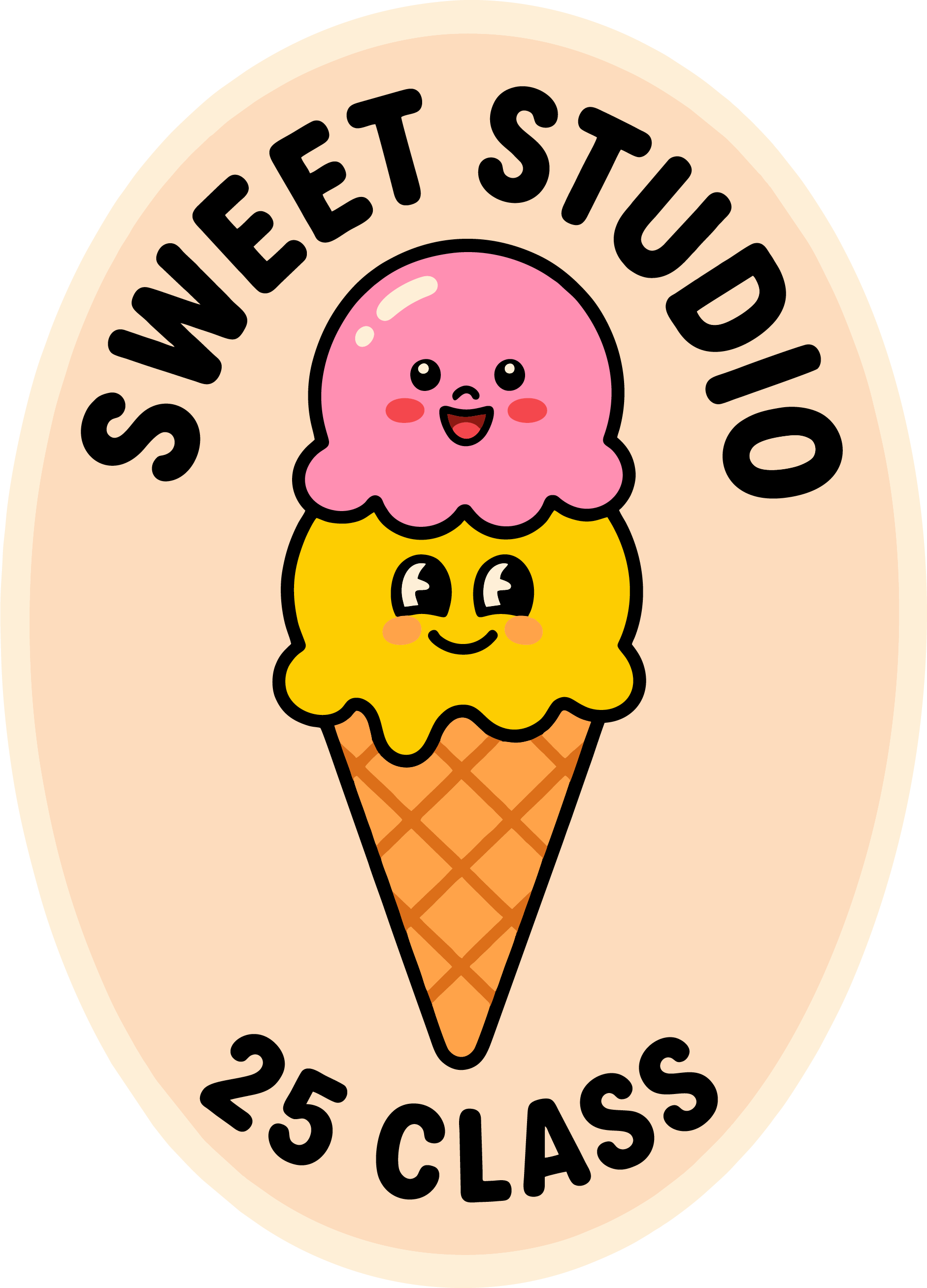 Sweet 25 Class milestone sticker